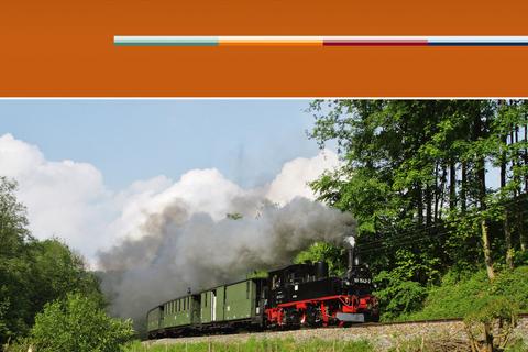 Kalendertitelseite „Unterwegs mit der Preßnitztalbahn“ 2015