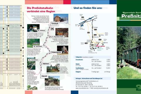 Jahres- und Veranstaltungsflyer Preßnitztalbahn 2006