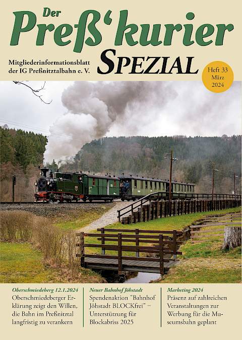 Am Wochenende 23. und 24. März kam die I K Nr. 54 zu ihren ersten regulären Zugeinsätzen nach der Wiederherstellung. Jürgen Herold erwischte den Zug am Hp. Forellenhof.