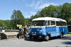 Den Pendelverkehr zwischen Jöhstadt und Schmalzgrube war am Wochenende des Jöhstädter Oldtimerfestes dieser Robur LO Bus im Einsatz.
