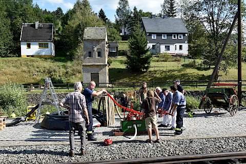 Demonstration von unterschiedlichen Pumpen.