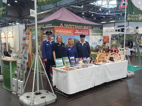 Das Standteam auf der Hobbymesse Leipzig