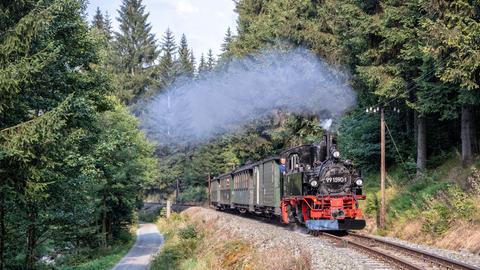 Die sächsische IV K 99 1590-1 ist von Schmalzgrube nach Jöhstadt unterwegs