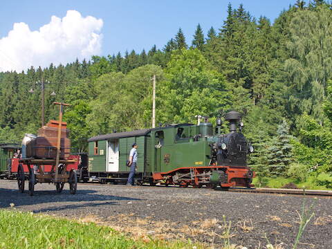 Die I K Nr. 54 wird nach sechs Jahren Beheimatung bei der Preßnitztalbahn ab Herbst 2015 in Zittau betreut.